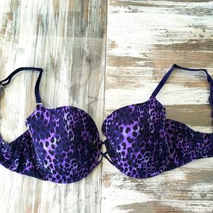 LaSenza purple animal print convertible bra